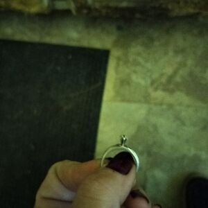 Diamond sterling silver ring size 7